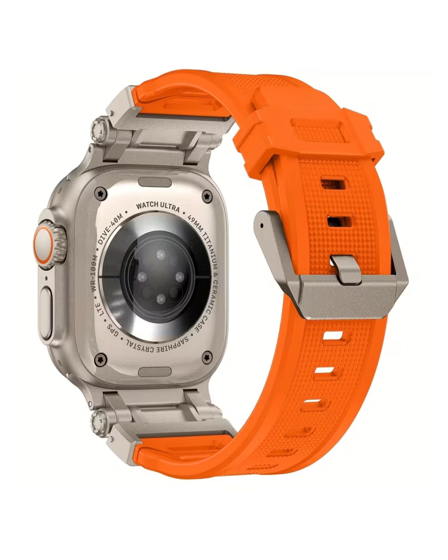 Solid Silicone Watch Band  42mm to 49mm