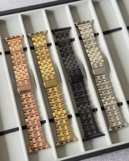 Apple Watch Strap Meatal 5 line (Gold)