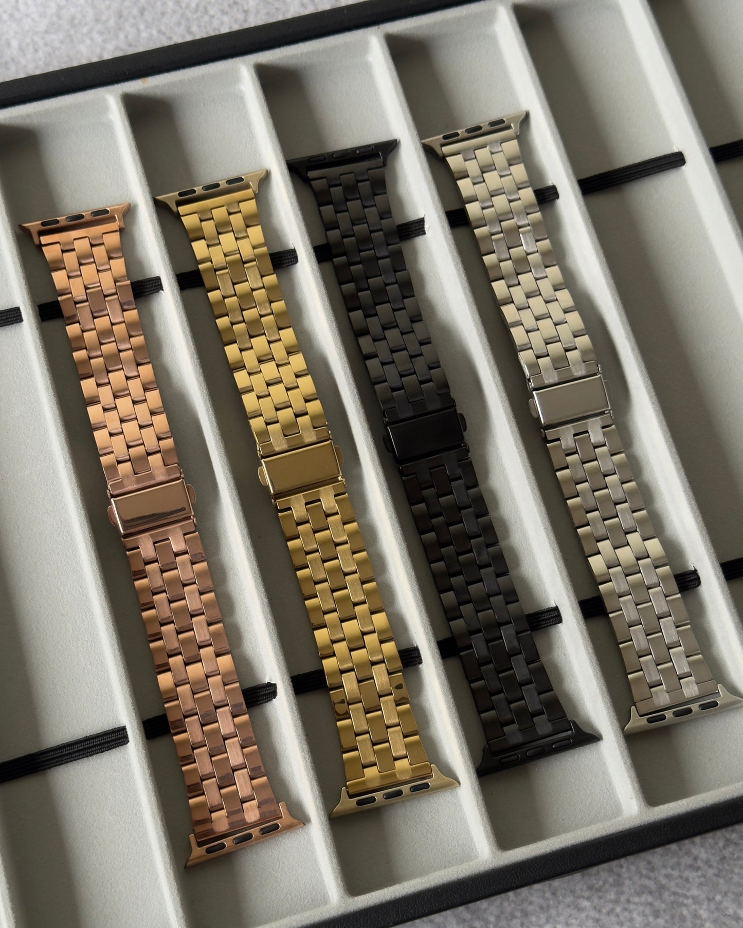Apple Watch Strap Meatal 5 line (Gold)