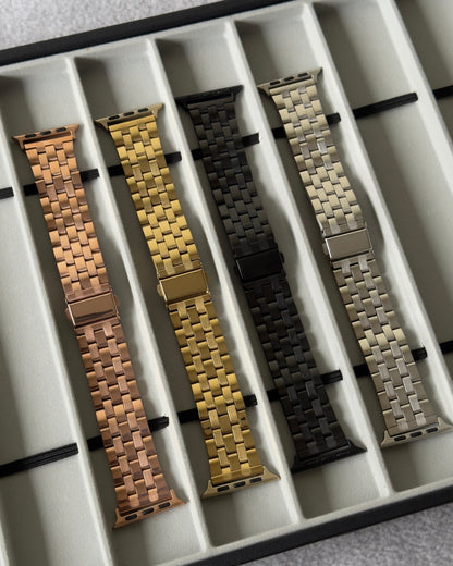 Apple Watch Strap Meatal 5 line (Gold)