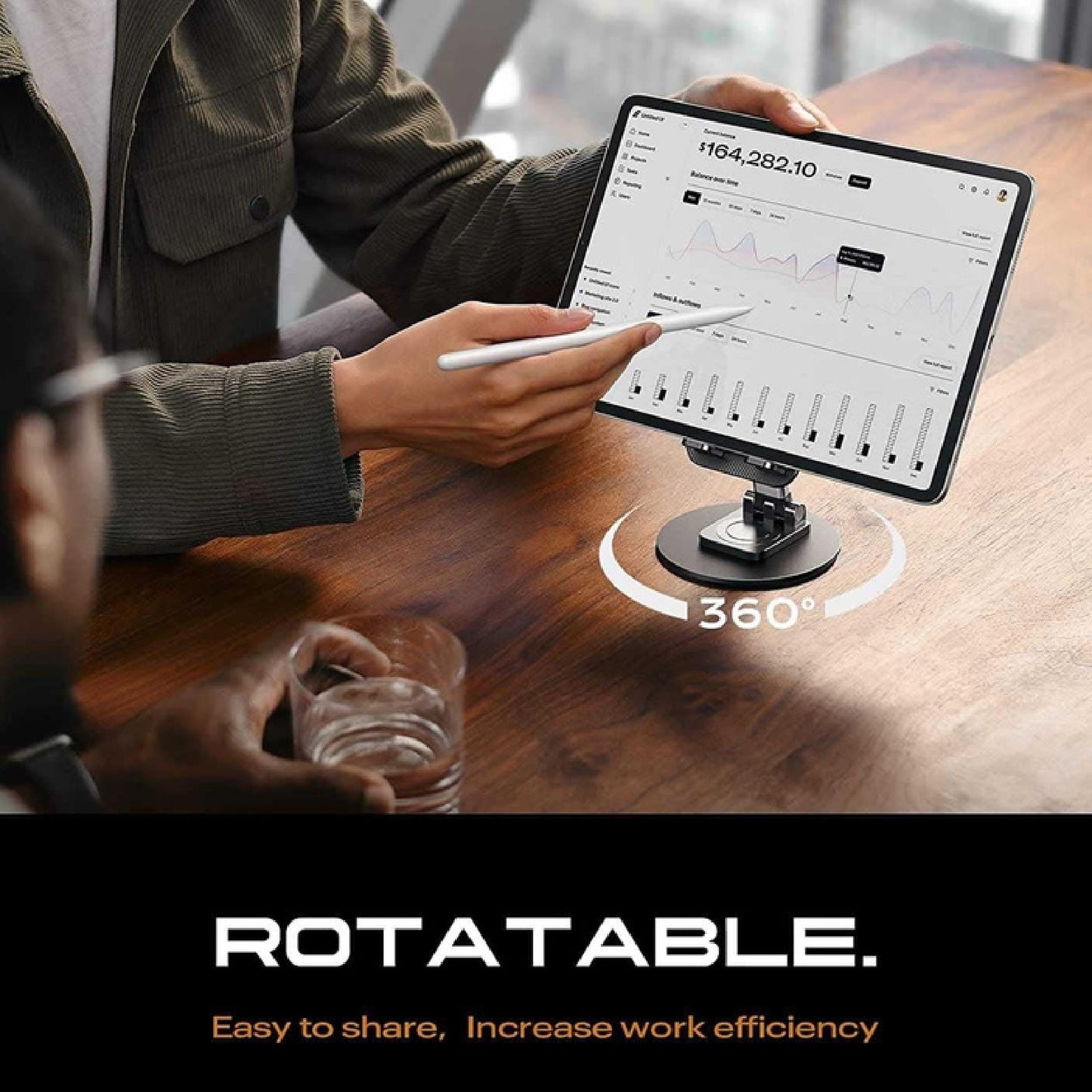 Mobile Aluminium Stand with 360° Rotation