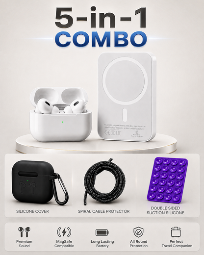 5 in 1 Hotpods Pro 2 Gen & Magcharge - Combo
