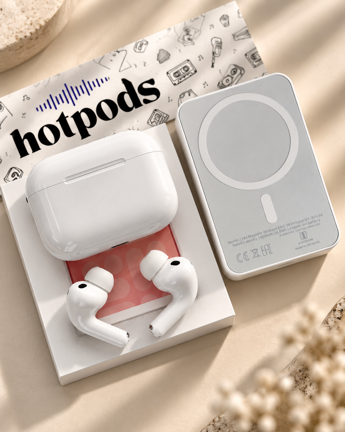 5 in 1 Hotpods Pro 3 Gen & Magcharge - Combo